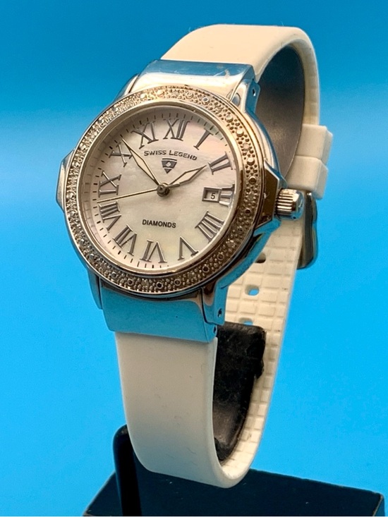 SWISS LEGEND SOUTH BEACH Women’s Diamond Swiss Quartz Watch MOP Working New Batt main image 7